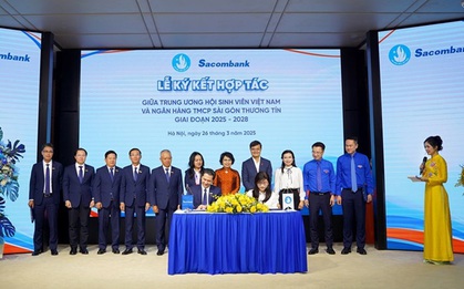 Sacombank ký kết hợp tác nâng cao kiến thức tài chính số cho giới trẻ