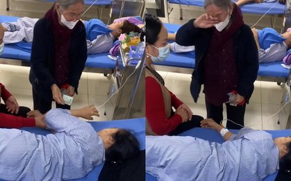 Cụ bà 90 tuổi lau nước mắt rồi "dúi" cho con gái món đồ trong phòng bệnh, hàng triệu người không khỏi xúc động
