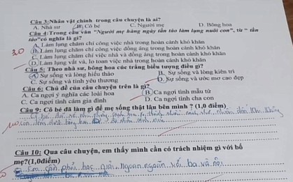 Bài tập tiếng Việt vỏn vẹn 4 TỪ khiến hàng ngàn người thổn thức