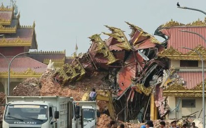 Thêm dư chấn 5.1 độ ở Myanmar, khó khăn chồng chất