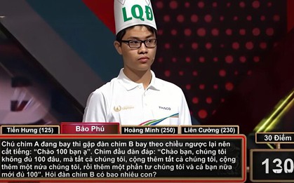 Bài toán tiểu học làm khó 4 thí sinh Đường Lên Đỉnh Olympia