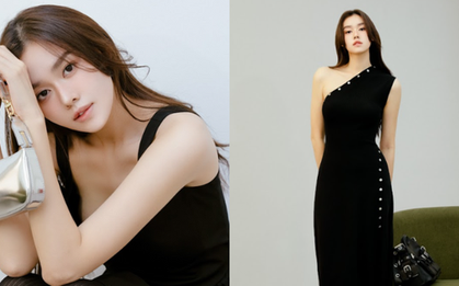 Xuân Hè 2025: Tường San diện tông đen, khoe mẫu túi mới của MAJE