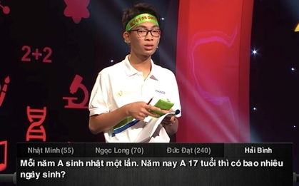 Câu hỏi Đường Lên Đỉnh Olympia tưởng dễ nhưng cả 4 thí sinh đều trả lời sai