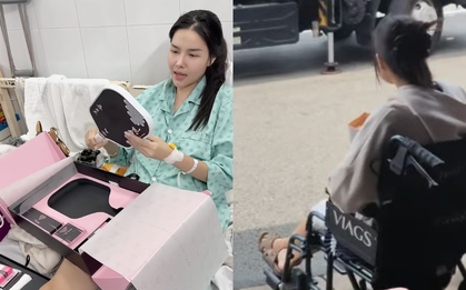 Kỳ Hân - vợ Mạc Hồng Quân lộ diện trên giường bệnh sau chấn thương gãy xương đùi, nói thẳng một điều về pickleball
