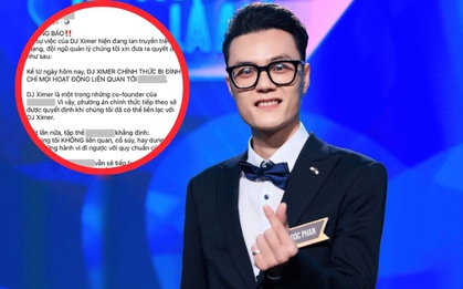 DJ Ximer chính thức bị đình chỉ mọi hoạt động liên quan đến nơi làm việc