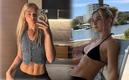 Bức ảnh selfie trước gương của 1 vận động viên Olympic kèm dòng chữ "hãy ngắm nhìn những thứ này" khiến không ai có thể rời mắt