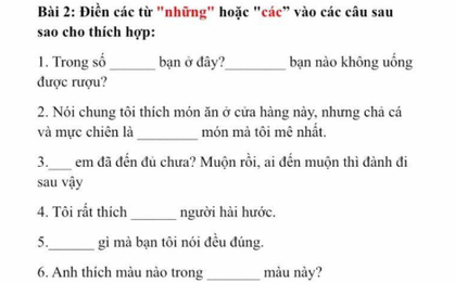 Bài tập tiếng Việt dưới đây sẽ khiến bạn hoài nghi về khả năng dùng tiếng mẹ đẻ của chính mình