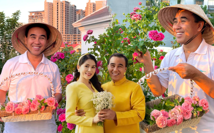 Người giàu trồng hoa gì? Ngắm vườn hồng "bạc tỷ" của vợ chồng MC Quyền Linh mà mơ cả đời