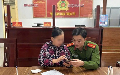 Tài khoản không có đủ 100 triệu, người phụ nữ vội mang thêm tiền đến ngân hàng để chuyển khoản cho công an giả: May mắn được công an thật ngăn lại
