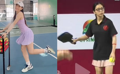 "Mối tình năm 17 tuổi" hot nhất làng bóng đá khoe đường cong cuốn hút, vóc dáng nuột nà trên sân pickleball
