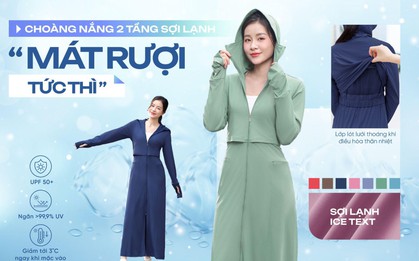 Tránh xa tia UV với áo chống nắng 2 tầng công nghệ Ice text của Cardina 2025