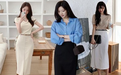 4 kiểu áo phù hợp nhất với chân váy suông