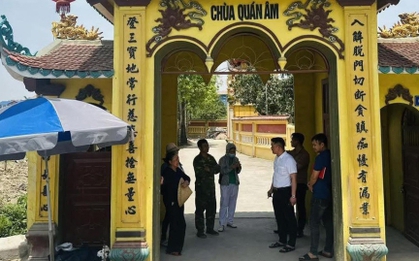Phát hiện thi thể trẻ sơ sinh trước cổng chùa ở Hải Phòng