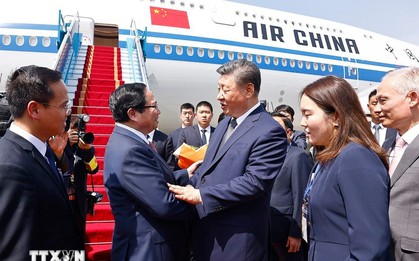 Thủ tướng Phạm Minh Chính ra sân bay tiễn Tổng Bí thư, Chủ tịch Trung Quốc Tập Cận Bình