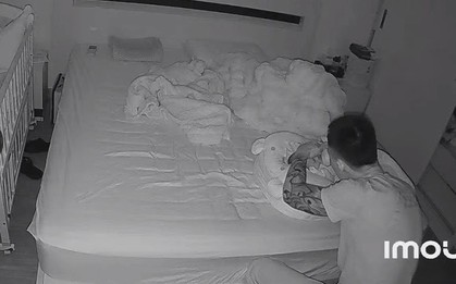 Mỗi đêm mở camera theo dõi, mẹ bỉm thấy chồng hết đứng lại ngồi làm việc này, đủ hiểu có lấy nhầm chồng hay không!
