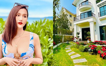 Nữ diễn viên sở hữu biệt thự 600m2 ở khu đắt đỏ Hà Nội, 10 siêu thị đông khách, được chồng cưng chiều