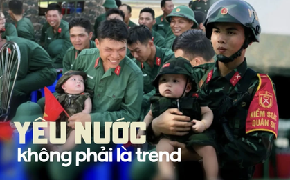 Chiến sĩ nhí 6 tháng tuổi hot nhất MXH: Yêu nước không phải là trend, yêu nước nằm ở trong gen chúng mình!