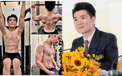 Thiếu gia nhà bầu Hiển gây sốt với body 6 múi, vừa làm Chủ tịch, vừa làm bố đơn thân vẫn chuẩn "nam thần"