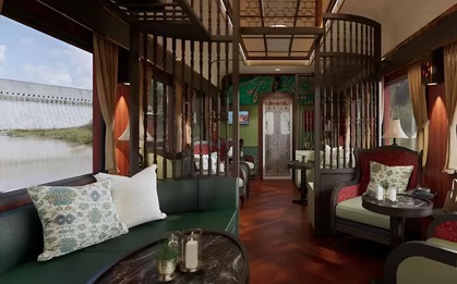 Soi toa tàu hạng sang "Hoa Phượng Đỏ" đang gây sốt: Ghế ngồi sofa, wifi miễn phí, quầy bar với nhạc công