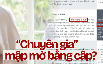 Thu 2,3 triệu đồng cho 90 phút lắng nghe, "nhà trị liệu tâm lý" block khách hàng khi hỏi điều kiện hành nghề