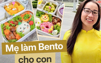 Dậy từ 4h sáng, là trụ cột gia đình, một tay lo từ A-Z, nhìn hộp cơm bento mẹ chuẩn bị cho con mà choáng