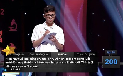 Câu hỏi tính số tuổi khiến cả 4 thí sinh Đường Lên Đỉnh Olympia chịu thua