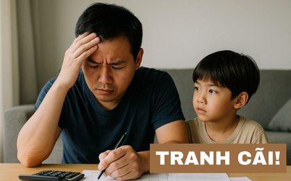 Ở nhà thuê, chi 38 triệu tiền học cho con, ông bố Hà Nội bị chê "vung tay quá trán": Xem tổng thu nhập mới gây tranh cãi