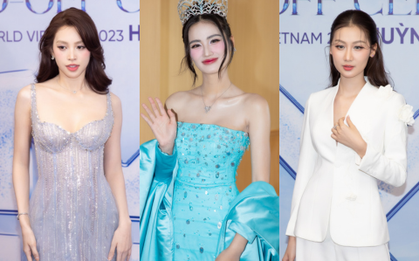 Thảm đỏ hot hôm nay: Tiểu Vy - Quế Anh lên đồ hở đọ sắc căng, Ý Nhi chiếm spotlight trong ngày vắng bạn trai