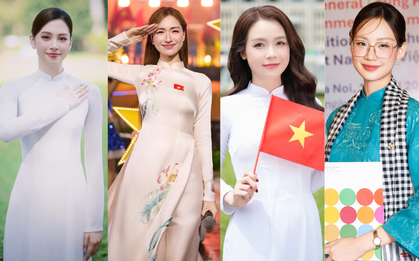 Giai nhân Vbiz nô nức mừng Đại Lễ 30/4: Áo dài lần nữa lên ngôi!