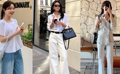Quần ống rộng càng mặc đơn giản càng đẹp: 10 cách phối đồ cho nàng thích phong cách basic