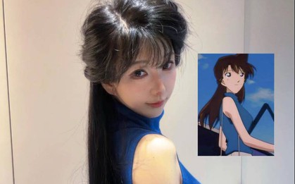Mỹ nữ cosplay Ran Mori trong Conan như xé truyện bước ra đời thực