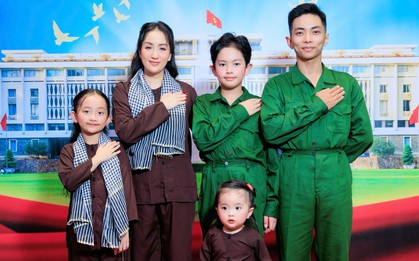 Gia đình Khánh Thi - Phan Hiển hoá thân hậu phương và chiến sĩ: Visual "tràn màn hình", như bước ra từ phim điện ảnh