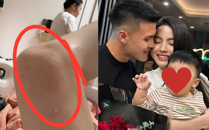 Gặp khó khi chăm con ốm, Chu Thanh Huyền - vợ Quang Hải - cầu cứu mẹ chồng, hội mẹ bỉm sữa cũng đồng cảm