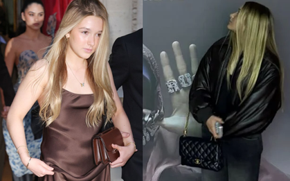Giữa lúc gia đình lục đục, tiểu thư Harper Beckham "lên đồ", xách túi hàng hiệu đi xem concert, lập tức chiếm spotlight
