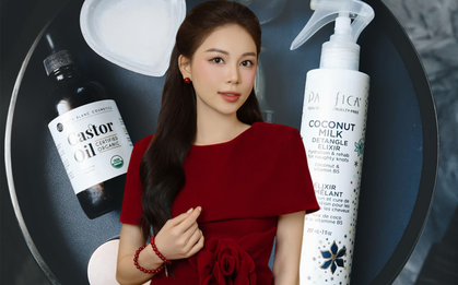 Bí mật của "dâu hào môn" Linh Rin: Lúc nào cũng được khen tóc dày bồng bềnh, hóa ra nhờ cả vào món đồ giá bình dân này