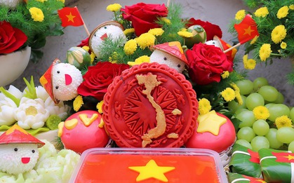 Mâm lễ tháng Tư đầy "màu sắc Tổ quốc" của mẹ đảm Hà Nội hút trọn lời khen cư dân mạng
