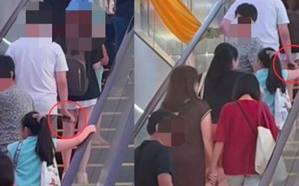 Đang đi cùng vợ con, người đàn ông có hành động "đáng xấu hổ"