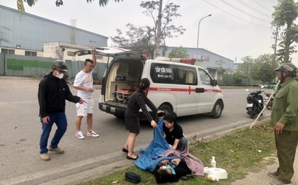 Mang thai nhưng không hay biết, người phụ nữ đẻ rơi trên đường đi xin việc