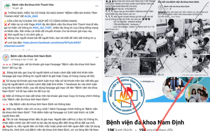 Hàng loạt bệnh viện cảnh báo tình trạng fanpage giả mạo để trục lợi từ thiện