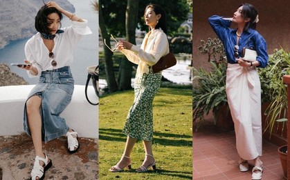 Áo sơ mi và chân váy: Sự kết hợp giúp bạn mặc đẹp không đối thủ trong mùa hè này