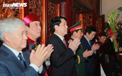 Chủ tịch nước Lương Cường dâng hương Giỗ Tổ Hùng Vương