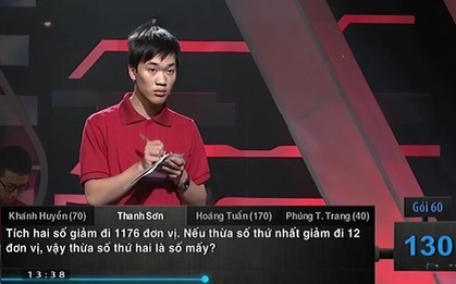 Bài toán khó nhất Đường Lên Đỉnh Olympia, "hạ gục" cả 4 thí sinh