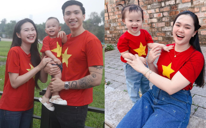 Hội cầu thủ nổi tiếng rầm rộ khoe ảnh cùng con yêu nước: Tự hào màu cờ sắc áo từ sân cỏ đến ngoài đời