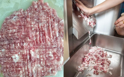 Tôi thật lòng khuyên mọi người: Đừng bao giờ mua thịt xay sẵn ở chợ