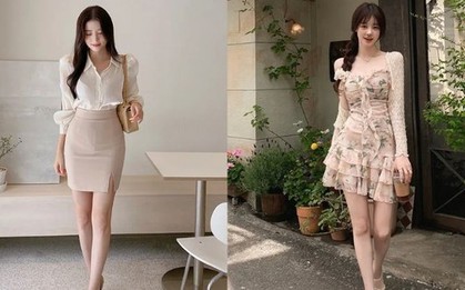 Các mẫu giày phối với váy ngắn mùa hè giúp chân dài hơn
