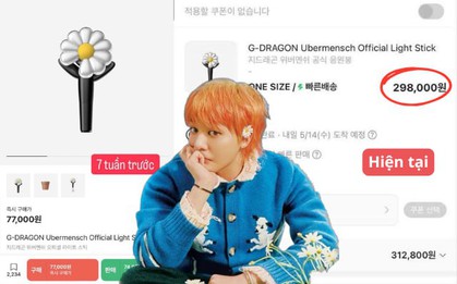 Lightstick G-Dragon phi mã hơn giá vàng, fan Việt điên cuồng MUA!