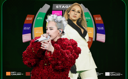 Công bố giá vé mega concert có G-Dragon và CL tại Mỹ Đình: Thấp nhất 1 triệu, cao nhất chưa đến 10 triệu, quan trọng là mua được hay không!