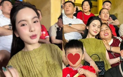 Chu Thanh Huyền chiếm spotlight khi đến SVĐ cổ vũ Quang Hải, xoá tan tin đồn nịnh mẹ chồng hơn mẹ đẻ bằng 1 hành động