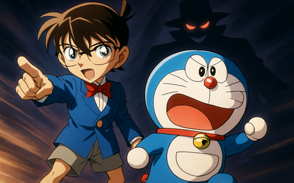 Cảnh tượng fan truyện tranh không bao giờ dám tưởng tượng: Khi Conan gặp Doraemon, họ sẽ là bộ đôi thay đổi mọi cuộc đời!