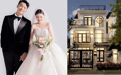 Nối gót Văn Hậu - Hải My, tuyển thủ Việt Nam và vợ hotgirl khoe biệt thự chục tỷ nhưng "không lãng mạn như phim"